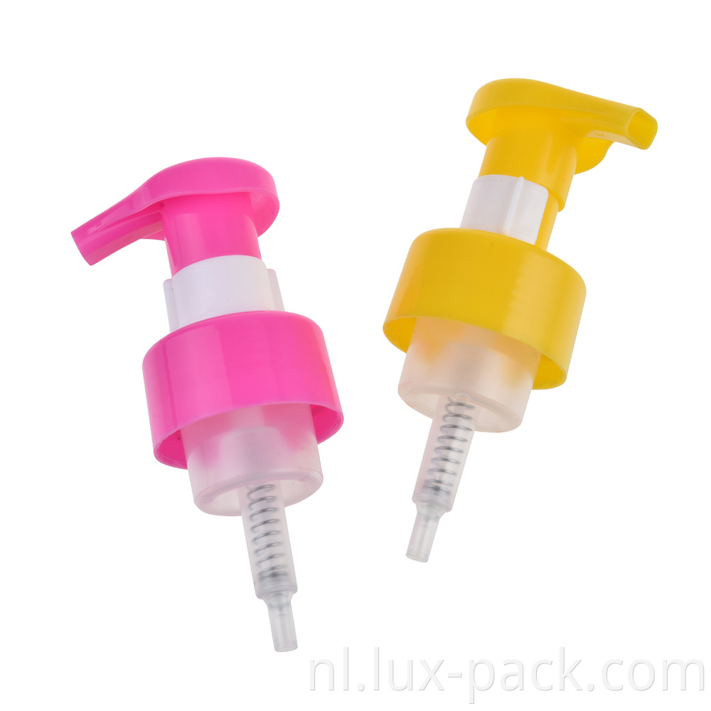 Aangepaste zeeppomp plastic dispenser bloemschuimpomp hand wassen